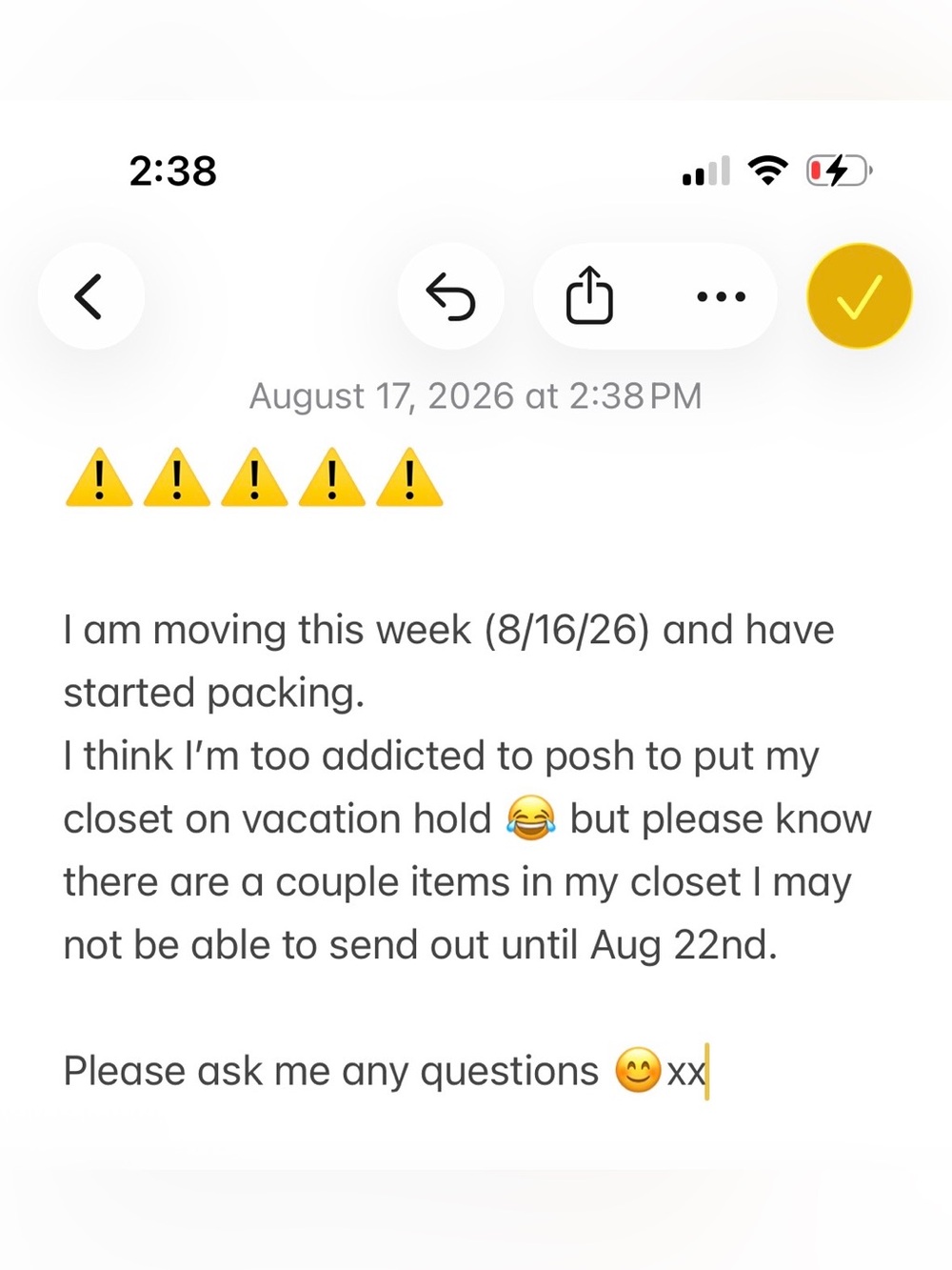 Please read if purchasing from me 😊